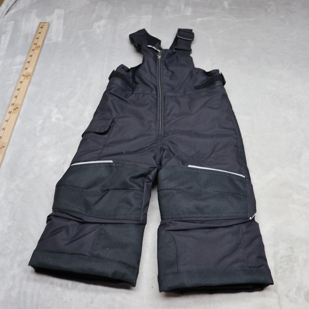 Columbia Snow Bibs Pants Boys 2T Black Insulated Adventure‎ Ride Ski Winter Gear